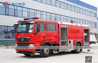 China Sinotruk Howo 4x2 8cbm Foam Tank Fire Engine Truck for sale