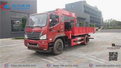 China 6.3T 8T Foton Rowor 4x2 LHD Truck Mounted Telescopic Crane for sale