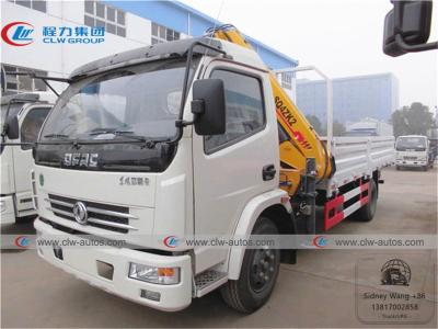 China Grúa hidráulica del camión del auge del brazo del plegamiento de Dongfeng Duolicar 4T 5T en venta