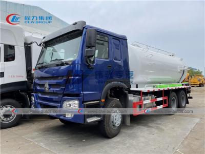 China SINOTRUK HOWO 16cbm Sewage Suction Truck With Italy BP Vaccum Pump for sale