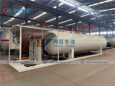 중국 스키드 장착 10T LPG 가스 실린더 주유소 판매용