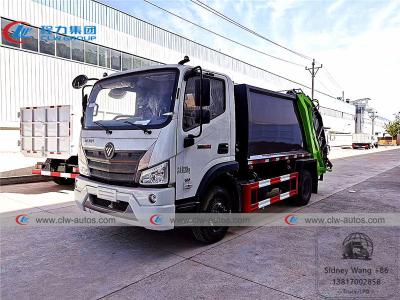 China Foton Rowor 4x2 7000 Liters 6 Tons Compactor Garbage Truck for sale