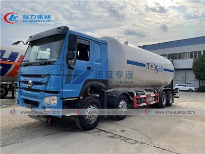 China HOWO 15 Tons Mobile LPG Gas Tanker Truck For Gas Cylinder Refilling for sale