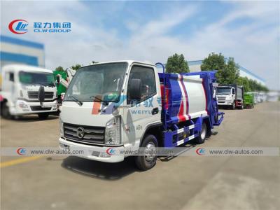 China EURO II LHD 5m3 Hydraulic Compression Garbage Truck for sale