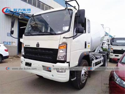 China SINOTRUK HOWO 4x2 LHD 4000L Concrete Mixer Truck for sale