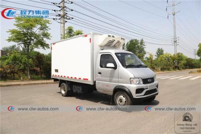 China LHD Karry 4x2 Mini 1 Ton 2 Ton Gasoline Type Refrigerated Van Truck for sale