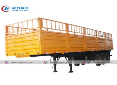China 3 Axle 45T 50T 60T 40ft Warehouse Cargo Fence Semi Trailer for sale