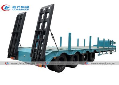 China 4 Axle 50 Tons 60 Tons Lowbed Semi Trailer For Lumber Transport for sale