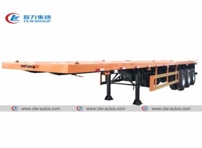 China 40FT 3 Axle 45 Ton Container Loading Flatbed Semi Trailer for sale