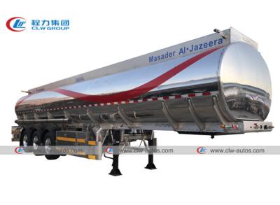 China SASO ADR 3 Axle 5454 Aluminum Alloy Oil Tanker Trailer 42000L for sale