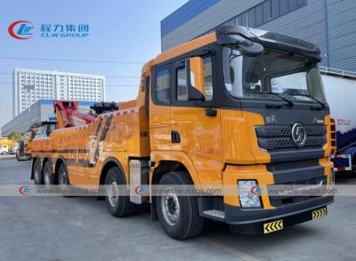 중국 SHACMAN 8x4 10x4 380HP 50T 도로 구조 복구 견인차 판매용