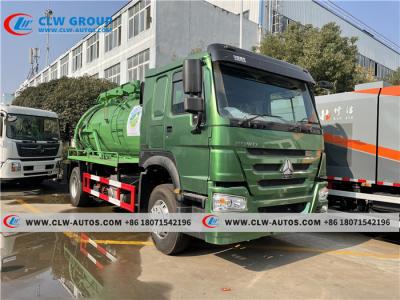 China HOWO 12,000Liter Septic tank truck Sanitation Service Truck for Kenya for sale