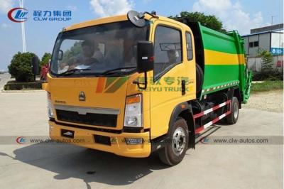 China Factory Price Howo 5m3 Rear Loader Garbage Truck Compression Garbage Truck Trash Collection Truck for sale