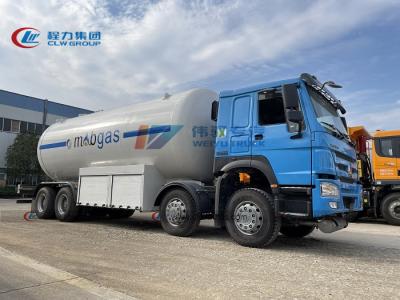 China capacidad grande 35m3 del camión de reparto del LPG del camión bobtail de 4Axles 8x4 Howo LPG en venta