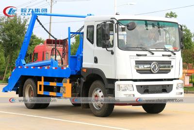 China Dongfeng 190hp 4x2 8cbm rubbish removel truck garbage collector Swing Arm Garbage Truck for sale