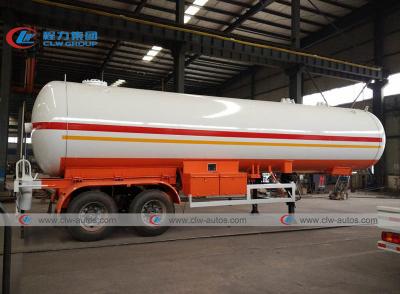 China 2 Axle  40.5M3 20MT  Tank Semi Trailer For LPG Transportion tanker semi trailer for sale