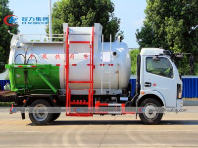 China 6cbm 6000liters 3ton Side Loader bucket lifting Truck kitchen trush transport truck for sale