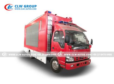 China ISUZU 4x2 Waterproof P5 LED Screen Mobile Digital Billboard Advertising LED Video Truck Te koop