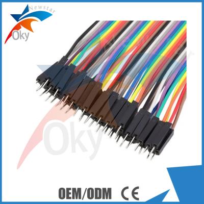 China 20cm Solderless Arduino Breadboard Jumper Wires Male To Female , 40pcs 1P-1P Pin for sale