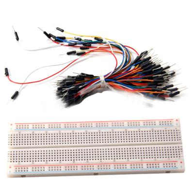 China 830 Point Arduino Solderless Bread Board 65 Colorful Jumper Wire for sale