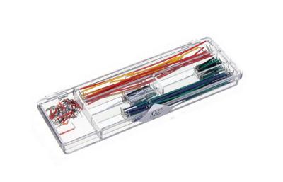 China Solderless Breadboard Jumper Wires Cable Kits , Bread Board Line Red / Orange 140 Pcs/Box for sale