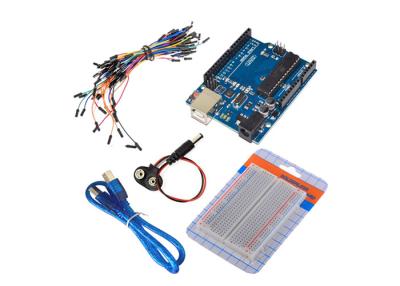 China Battery Snap Breadboard Arduino Uno R3 Starter Kit For Electronic Learning Project for sale
