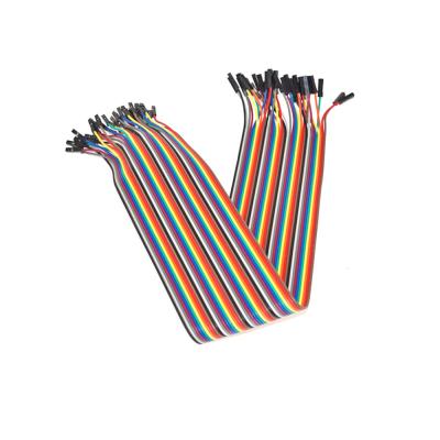 China Female To Female 40cm 40 Pin Solderless Breadboard Jumper Wires for sale