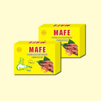 China Mafe shrimp soup & Seasoning cube 10g halal crevette flavour bouillon cube for sale