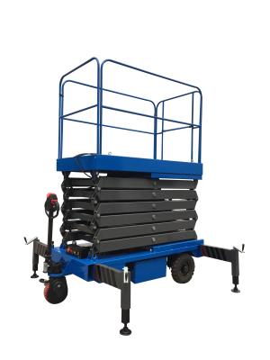 China 3Kw with 450Kg Loading  Reaching Height 12m Motorized  Scissor Lift for sale