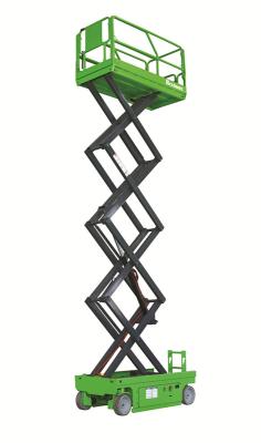 China 10m Self-propelled Scissor Lift with Extension Platform of Lift Capacity 320kg for sale