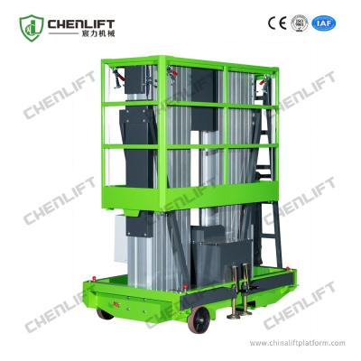 China Customizable Hydraulic Lift Platform 10m Double Mast Loading Capacity 200kg for sale