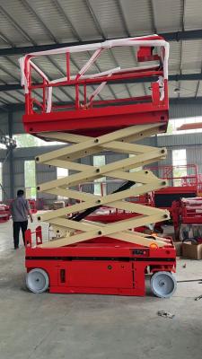 Κίνα Ημι ηλεκτρικός 10m κινητός ανελκυστήρας ψαλιδιού για την οικοδόμηση του χάλυβα μαγγάνιου προς πώληση