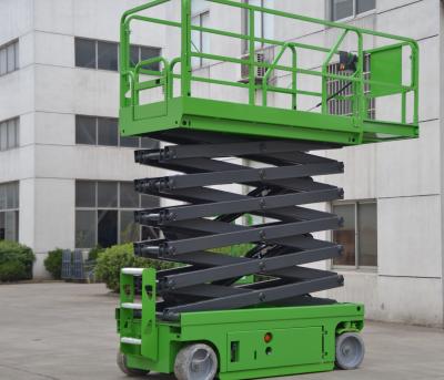 China 13.8 Meters Electric Elevated Self Propelled Scissor Lift with Extension Platform 320kg for sale