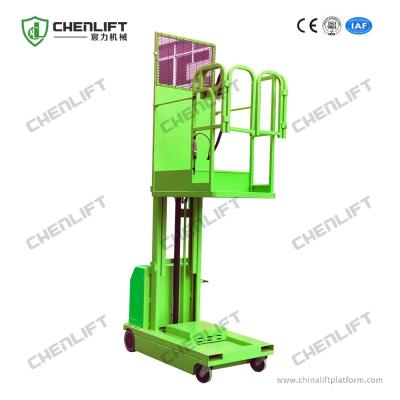 China 200kg Load 4m Lifting Height Order Picker Lift Warehouse Semi Electric for sale