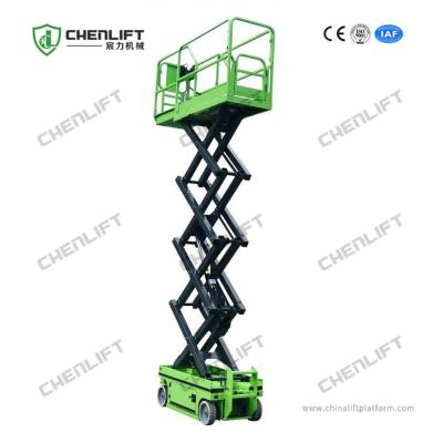 China Electric Aerial Work Platform Lift Capacity 320kg Self-propelled Scissor Lift of Max 13.8m Working Height for sale