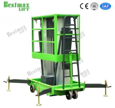 China Durable Double Mast Mobile Vertical Lifting Platform For 8m Platform Height for sale