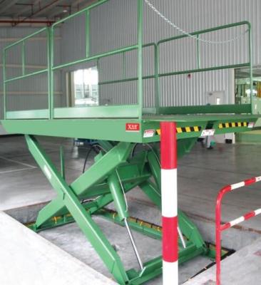 Chine Table élévatrice adaptée aux besoins du client de cargaison 5 tonnes de ciseaux de plate-forme stationnaire d'ascenseur pour l'entrepôt à vendre
