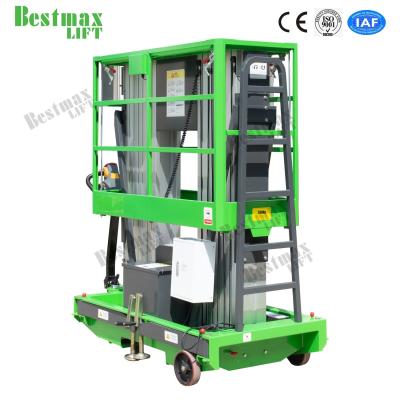 China 6m Platform Height Mobile Vertical Lifting Platform With Double Mast for sale