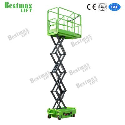 China Semi Electric Mobile Mini Scissor Lift 3.9 Meters Height For Warehouse for sale