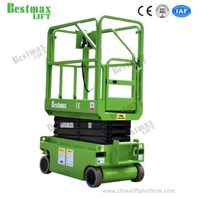 China MX300S Self Propelled Hydraulic Scissor Lift Platform Green Color Long Life for sale