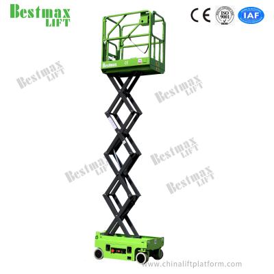 China MX390S Mobile Scissor Lift Platform Hydraulic Turning Wheels Type With CE for sale