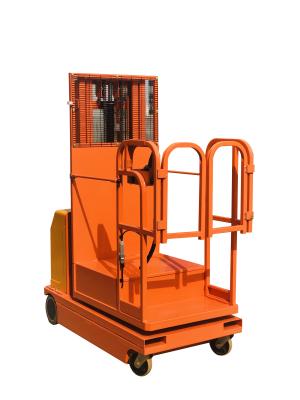 China 4.5m Battery Powered Full Electric Order Picker Lift Truck Self Propelled for sale