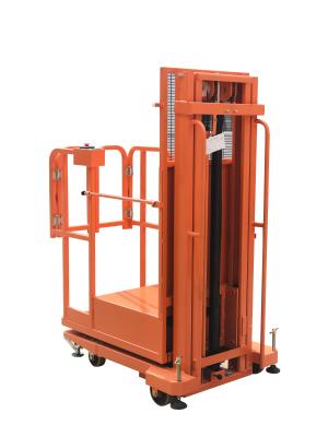 China Orange Semi Electric Order Picker With 2.7m 3.3m 4m 4.5m Lifting Height for sale