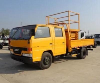 China 11 Meters Truck - Mounted Scissor Lift with 300Kg Loading Capacity for sale