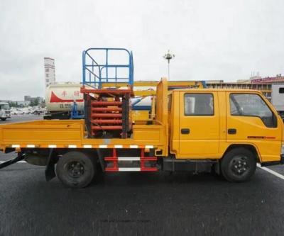 China 11m Lifting Height 500Kg Loading Capacity Truck Mounted Scissor Lift with CE for sale