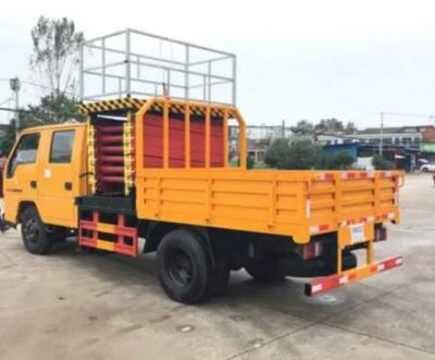 China 12m 300kg Movable Electric Truck Mounted Scissor Lift with Extension Platform for Work Shop for sale