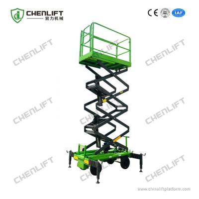 China 500kg Load Mobile Scissor Lift with Outriggers for sale