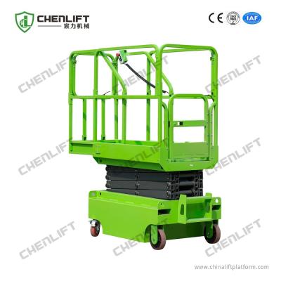 China Small Size Mini Mobile Scissor Lift 3 Meters Height For Cleaning for sale
