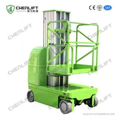 China 7.5m High 200Kg Capacity Hydraulic Lift Platform Self Propelled Vertical Lift Double Mast for sale