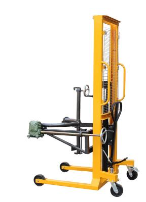 China 1.6m Lifting Height Gripper Type Hydraulic Rotating Drum Lift with 400Kg Load for sale